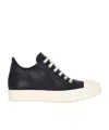 Rick Owens Woman Black&white Sneakers In Black
