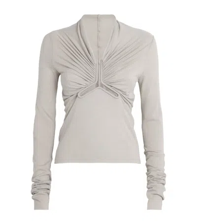 RICK OWENS RUCHED ALLANAH TOP