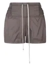 Rick Owens Gray Concordians Boxing Shorts In Gray