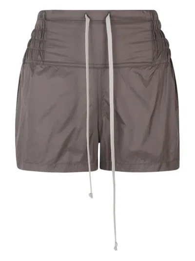 RICK OWENS RUCHED BOXING SHORTS
