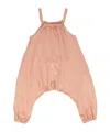 Rick Owens Ruched Jersey Dungaree In Nude