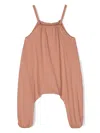 Rick Owens Ruched Jersey Dungaree In Pink