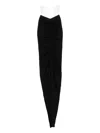 Rick Owens Ruched Midi Skirt In Black