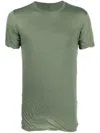 Rick Owens Ruched Short-sleeved T-shirt In Green