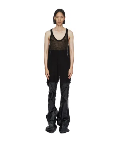 Rick Owens Runaway Cunt Tank Top In Black