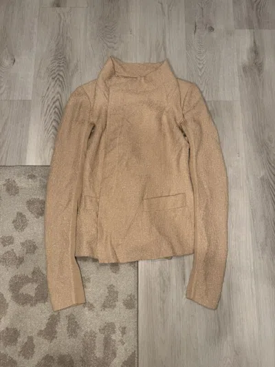 Pre-owned Rick Owens Runway F/w 2013 Rose Chambre Jacket!! In Sand