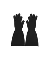 Rick Owens Black Porterville Alpaca Knit Gloves In Black
