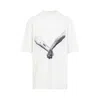 Rick Owens Relaxed Fit Graphic Print T-shirt With Nude Background In Black