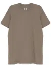 Rick Owens Rust Brown Crew Neck T-shirt With Straight Hem In Brown