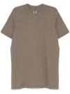 Rick Owens Rust Brown Crew Neck T-shirt With Straight Hem In Brown
