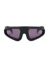 Rick Owens Ryder Sunglasses In Black