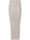 Rick Owens Sacri Maxi Skirt In Grey