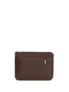 Rick Owens Saddle Leather Wallet In Brown