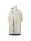 Rick Owens Off-white Temple Sail Biker Coat In Multi