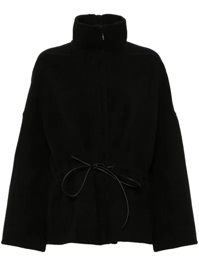 Rick Owens Sail Fleece Jacket In 黑色