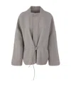 Rick Owens Sail Wide-sleeve Virgin Wool Jacket In Gray