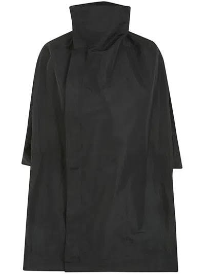 Rick Owens Sailbiker Coat Clothing In Black