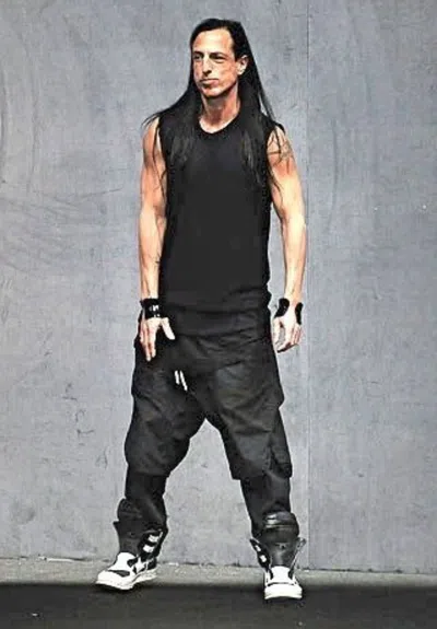 Pre-owned Rick Owens Sample Aw06 Dustulator Double Layered Pants In Black