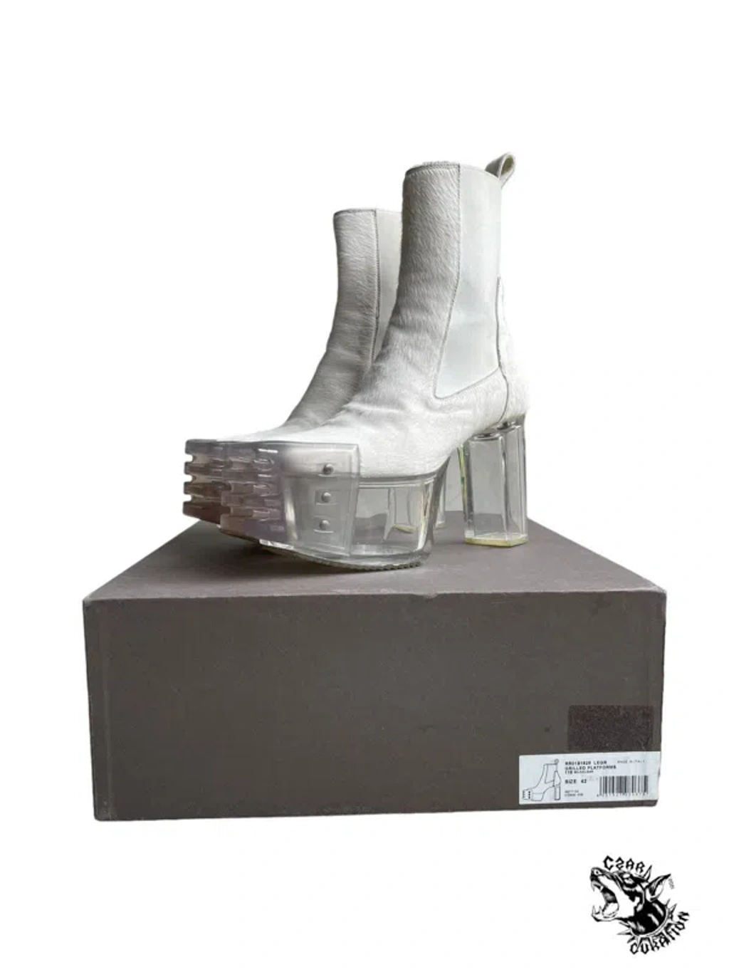 靴 rick owens Pony hair kiss boot Rick Owens Ponyhair Kiss Heel boots from | Depop