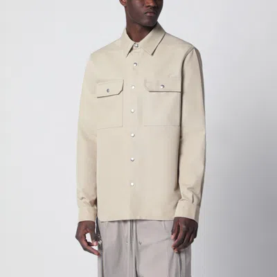 Rick Owens Sand-colored Cotton-blend Shirt