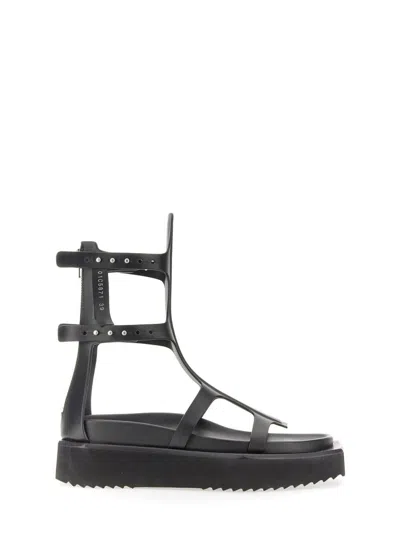 Rick Owens Sandal Turbo Cyclops Spartan In Black