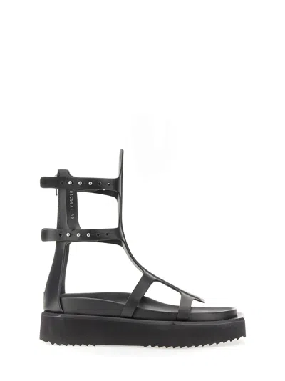 Rick Owens Woman Sandals Black Size 10 Soft Leather