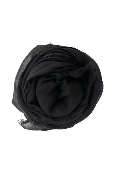 Rick Owens Sandy Mega Scarf Accessories In Black