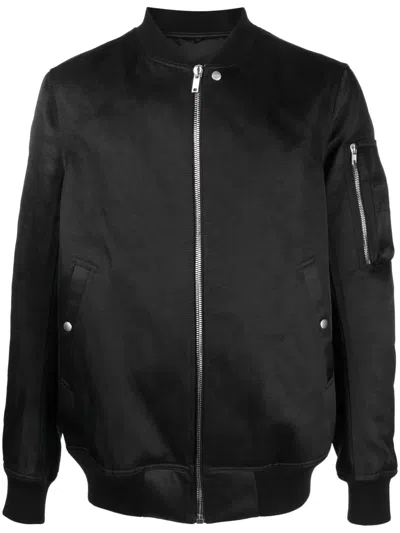 RICK OWENS SATIN BOMBER JACKET