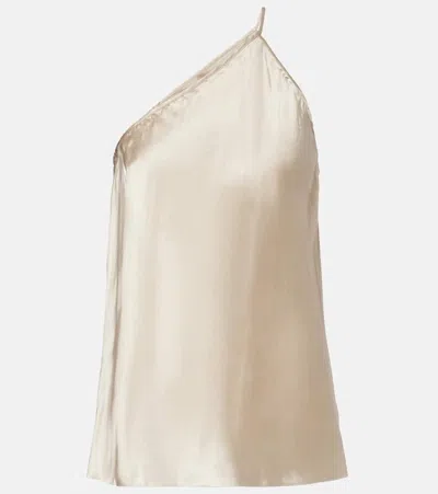 Rick Owens Satin Top In Nude