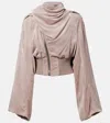 Rick Owens Scarf Flight Chenille Bomber Jacket In Multi
