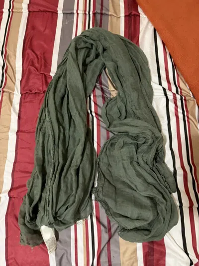 Pre-owned Rick Owens Scarf In Green