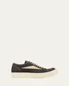 Rick Owens Hollywood Vintage Sneakers Mahogany And Milk In Dark Dust/milk/milk