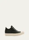 Rick Owens Woman Black&white Sneakers In Forest/milk/milk