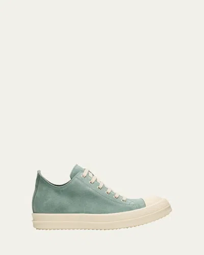 Rick Owens Scarpe Suede Low-top Sneakers In Mouthwash/milk