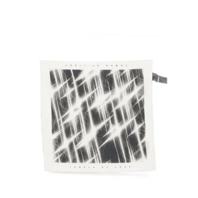 Rick Owens Graphic-print Scarf In White