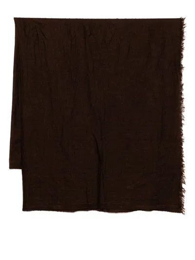 Rick Owens Schal Ginny Aus Cashmere Und Seide In Brown