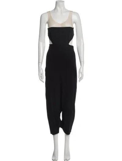 Pre-owned Rick Owens Scoop Neck Jumpsuit In Black