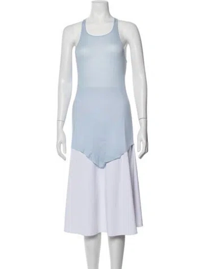 Pre-owned Rick Owens Scoop Neck Sweater In Blue
