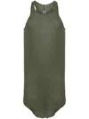 Rick Owens Scoop-neck Tank Top In Green