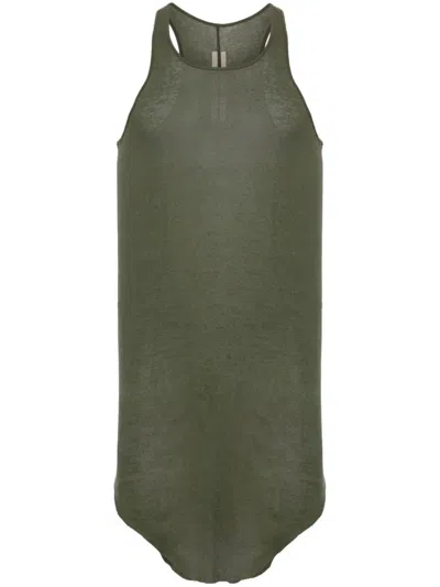 Rick Owens Scoop-neck Tank Top In Green