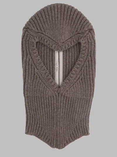 Rick Owens Sculpted Brim Hat For Men In Brown