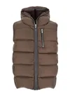 Rick Owens Brown Sealed Down Vest In Brown