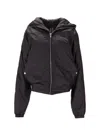 Rick Owens Windbreaker With Hood And Pockets In Black