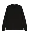 Rick Owens Seam-detail Cotton Sweatshirt In Black