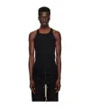 Rick Owens Seam-detail Cotton Tank Top In Schwarz