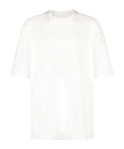Rick Owens Seam-detail Crewneck T-shirt In White