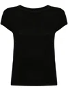 Rick Owens Short Sleeve Crew Neck Plain T-shirt In Black
