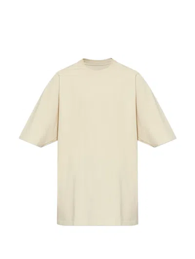 Rick Owens Relaxed Crew Neck Short Sleeve T Shirt In Brown