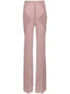 Rick Owens Seam-detailed Flared Trousers In Pink