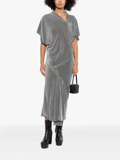 Rick Owens Seb Dress In Grey